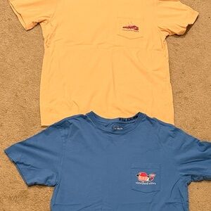 Two Graphic Pocket Tees  vineyard vines mens small